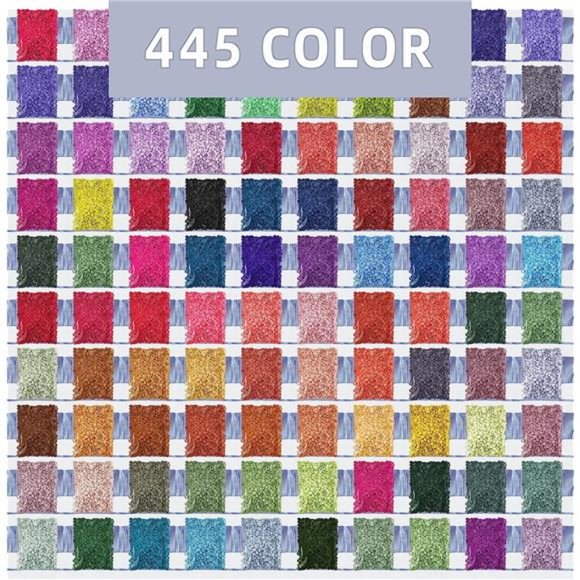 5D Diamond Painting Beads, 445000 Pieces 445 Colors Round Drills Diamond Art - Picture 7 of 7